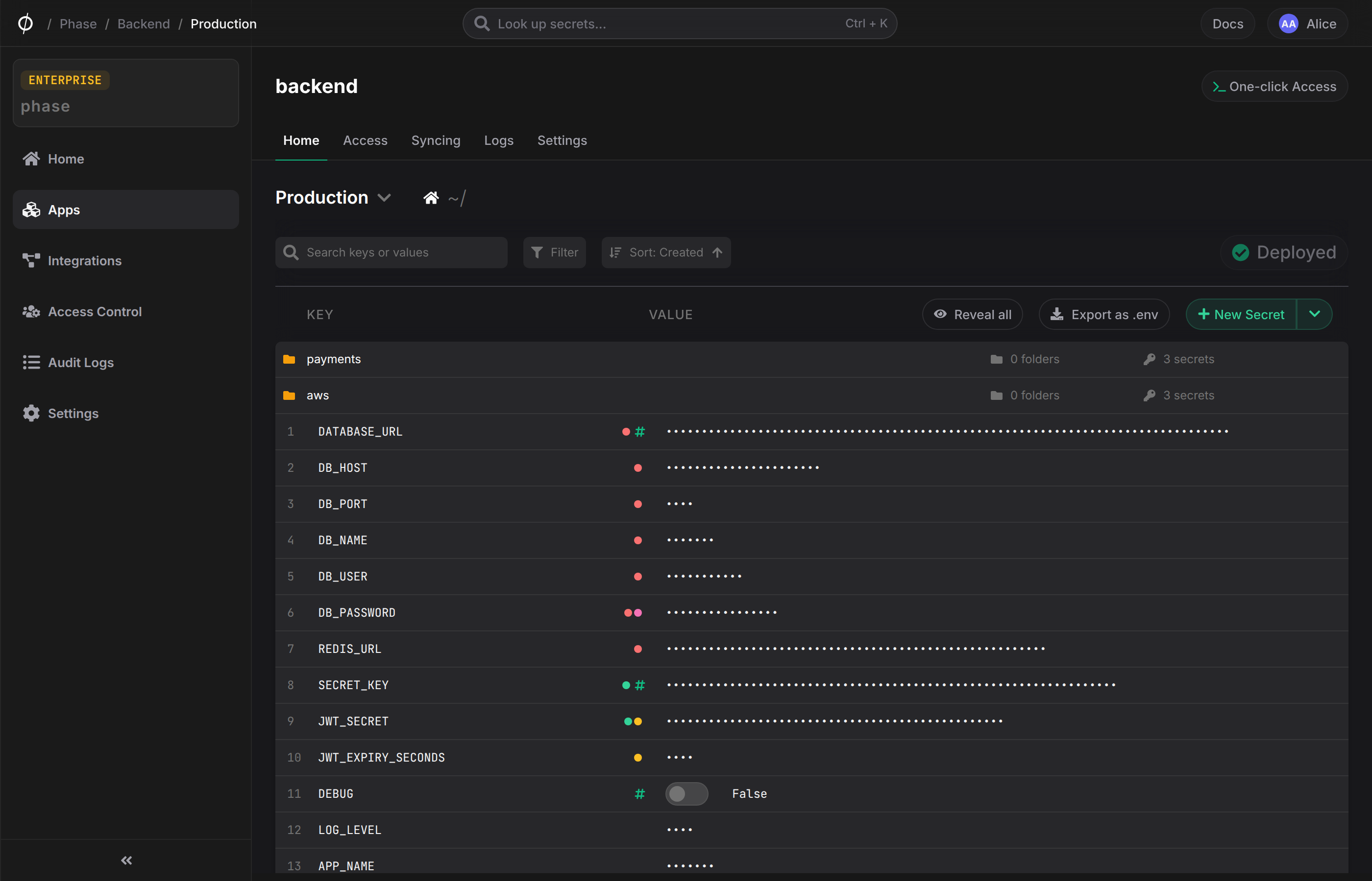 view secret tags