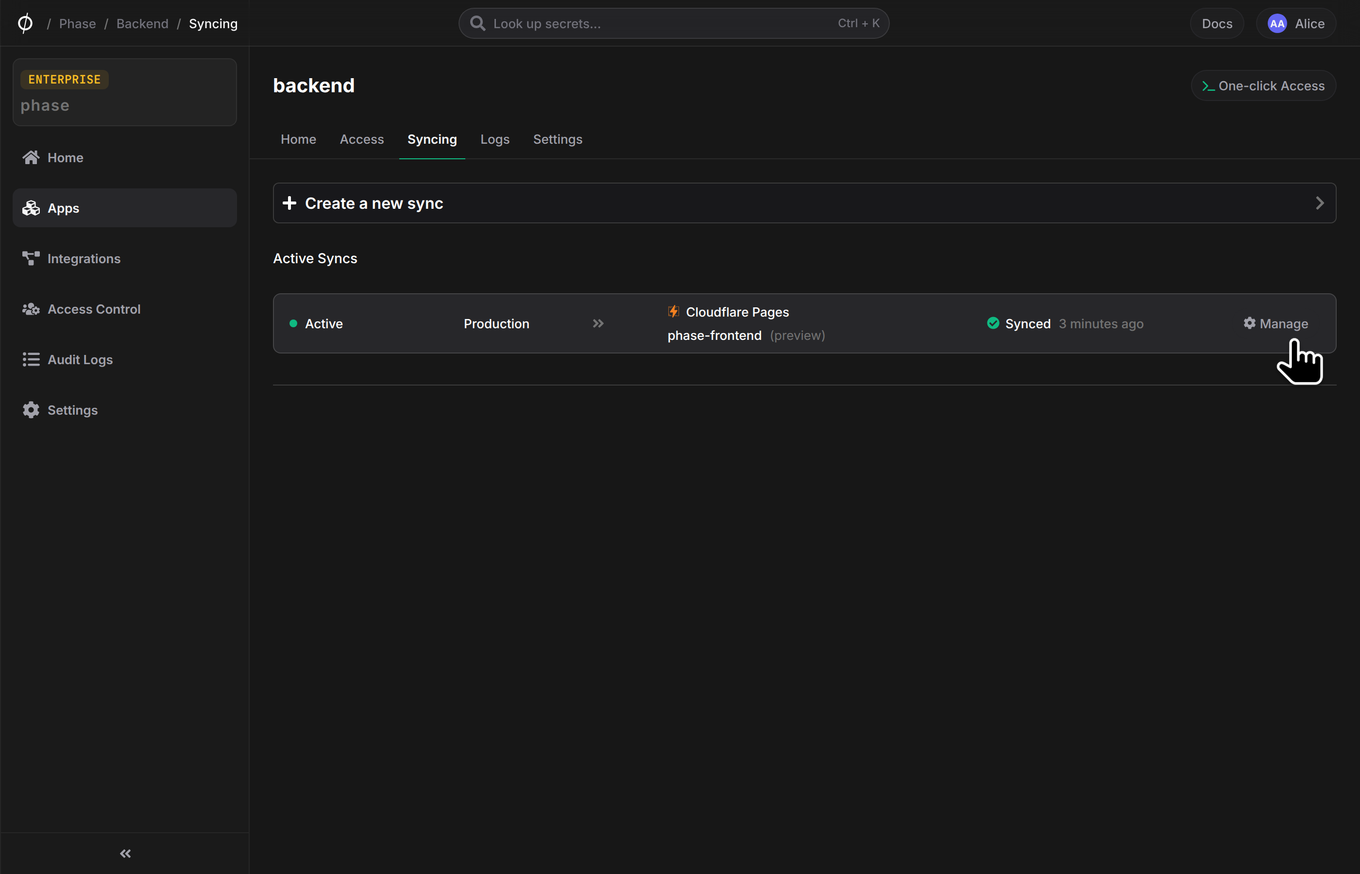 Sync created